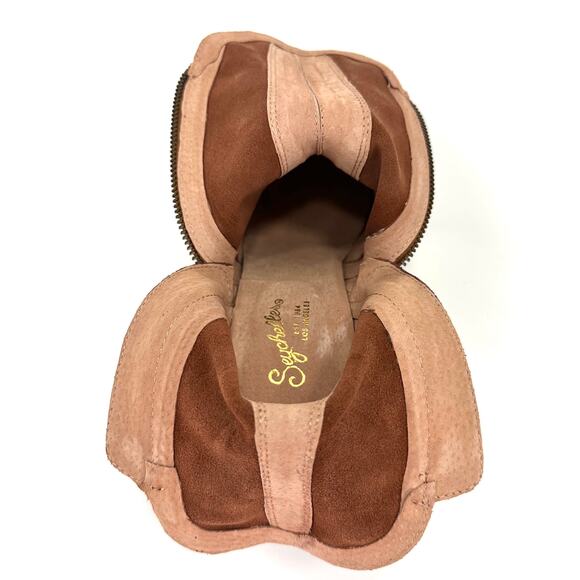 Seychelles Women Brown Heeled Ankle Boot Size 6.5 Suede Block Heel Padded New - Picture 9 of 15